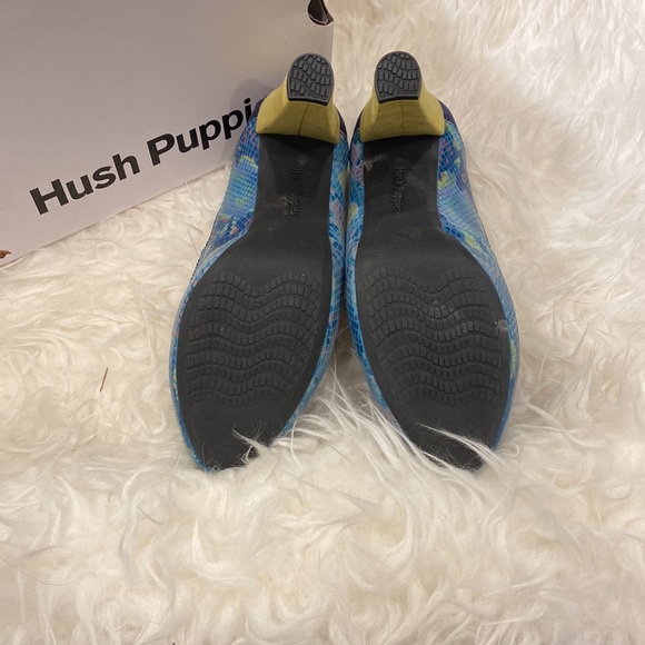 Hush Puppies Blue Snakeskin Pumps NWT - Picture 4 of 5